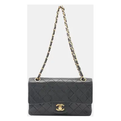 Chanel Black Small Classic Lambskin Double Flap