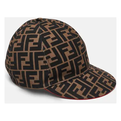 Fendi Brown Zucca Pattern Canvas Baseball Cap