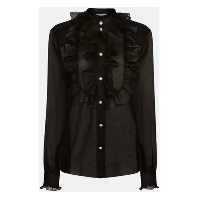 Dolce & Gabbana Black Organza Shirt