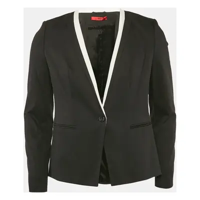 Hugo Hugo Boss Black Gabardine Single Breasted Blazer