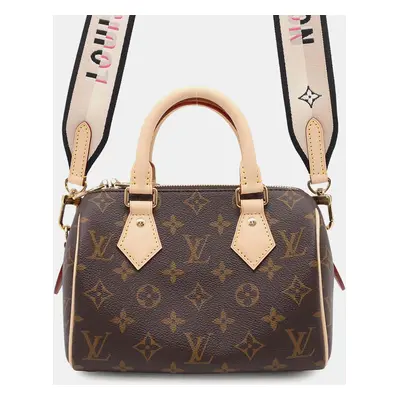 Louis Vuitton Brown Canvas Monogram Speedy Bandouliere Bag