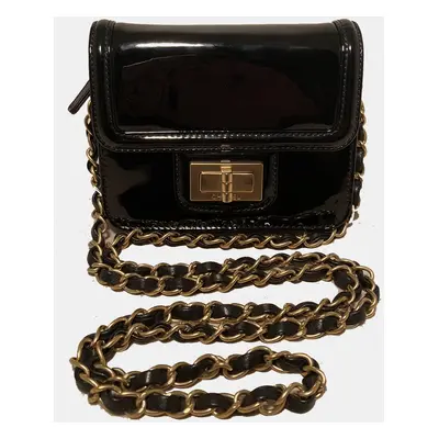 Chanel Mini Black Patent Leather Classic Shoulder Bag