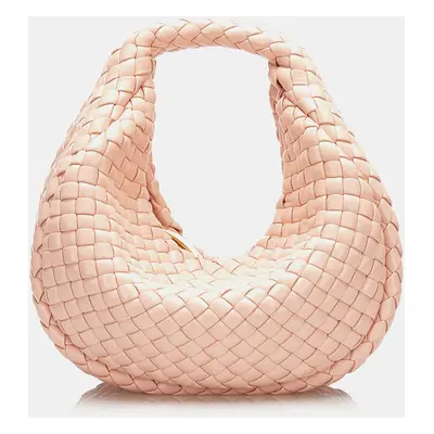 Bottega Veneta Pink Nappa Intrecciato Leather Padded Jodie Bag