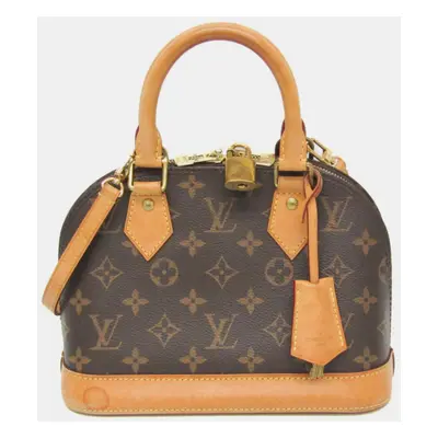 Louis Vuitton Brown Monogram Canvas Alma BB Top Handle Bag