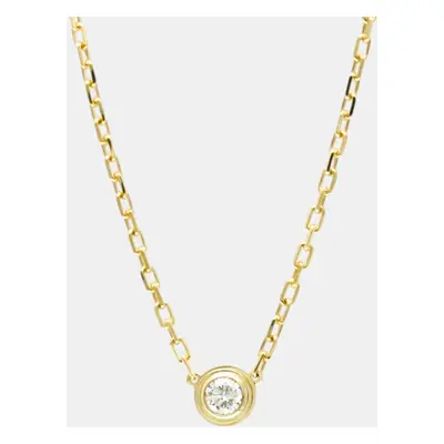 Cartier 18K Yellow Gold and Diamond D'amour Pendant Necklace