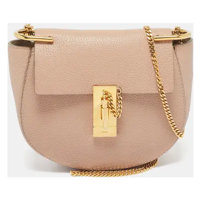 Chloe Beige Leather Drew Shoulder Bag