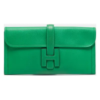 Hermes Bambou Epsom Leather Elan Jige Clutch