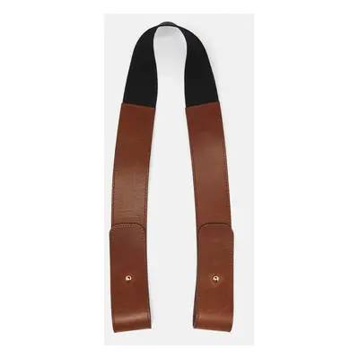 Chloe Brown Leather and Elastic Band Waist Belt