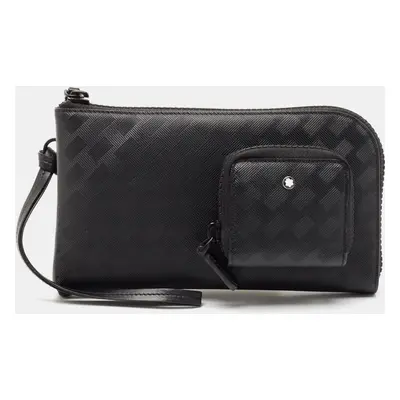 Montblanc Black Textured Leather Extreme 3.0 Zip Around Wallet