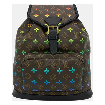 Louis Vuitton Hand Painted Leather Wrapped Montsouris Gm Backpack