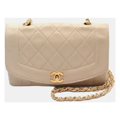 Chanel Brown Medium Lambskin Diana Flap Bag