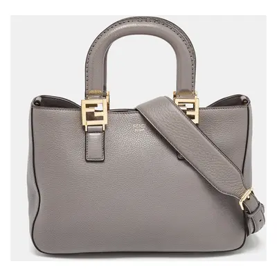 Fendi Grey Leather Gloria Tote