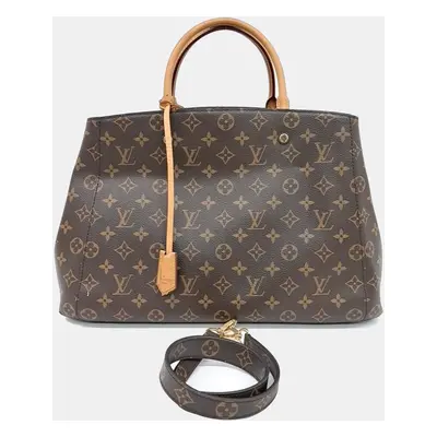 Louis Vuitton Brown PVC Monogram Montaigne GM Bag