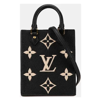 Louis Vuitton Black Bicolor Monogram Empreinte Petit Sac Plat