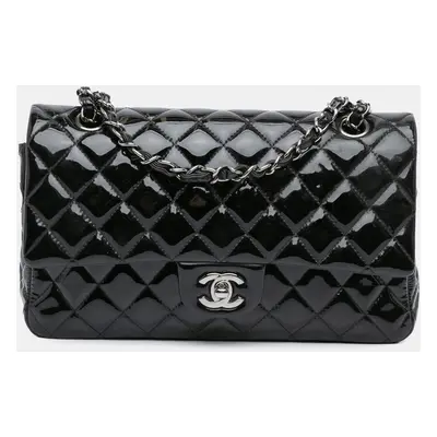 Chanel Black Patent Medium Classic Double Flap Bag