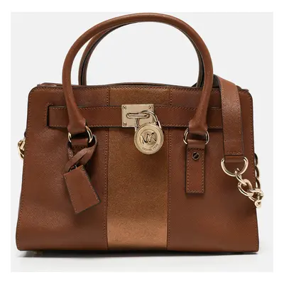 MICHAEL Michael Kors Brown Leather Hamilton East West Tote