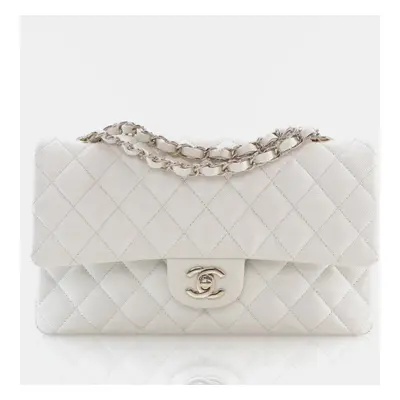 Chanel Medium White Caviar Classic Double Flap