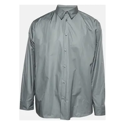 Hermès Grey Poplin Vert De Gris Shirt