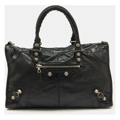 Balenciaga Black Leather SGH Work Tote