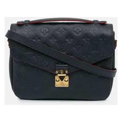 Louis Vuitton Navy Blue Monogram Empreinte Pochette Metis