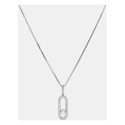 Messika Move Uno Diamonds 18k White Gold LM Necklace