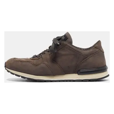 Tod's Brown Nubuck Lace Up Sneakers Size