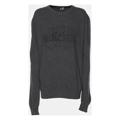 Love Moschino Dark Grey Wool Sweatshirt