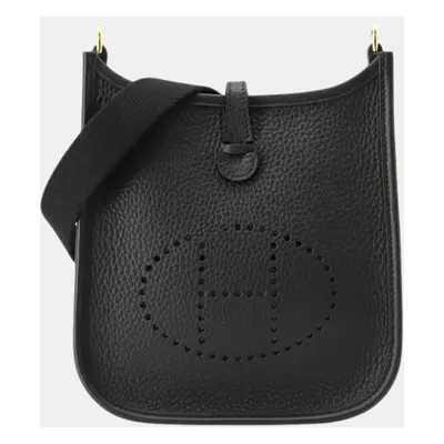 Hermes Black Taurillon Clemence Evelyne Amazon TPM Bag