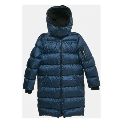 Burberry Children Navy Blue Synthetic Detachable Hood Quilted Briton Down Jacket Yrs