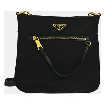 Prada Black Nylon Shoulder Bag