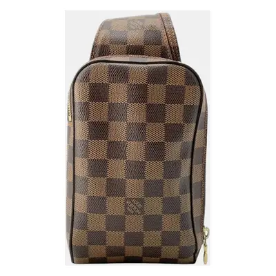 Louis Vuitton Red Damier Ebene Canvas Geronimos