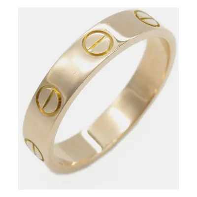 Cartier 18K Rose Gold Love Band Ring EU