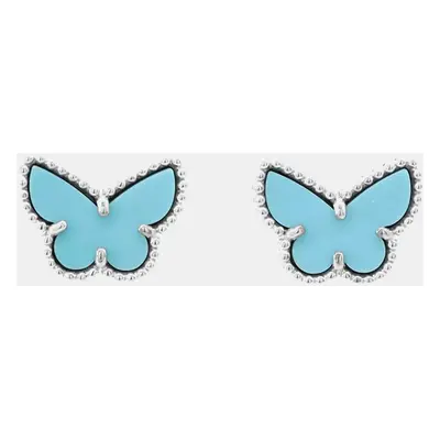 Van Cleef & Arpels 18K White Gold Sweet Papillon Earrings