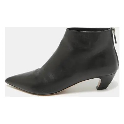 Dior Black Leather Ankle Length Boots Size