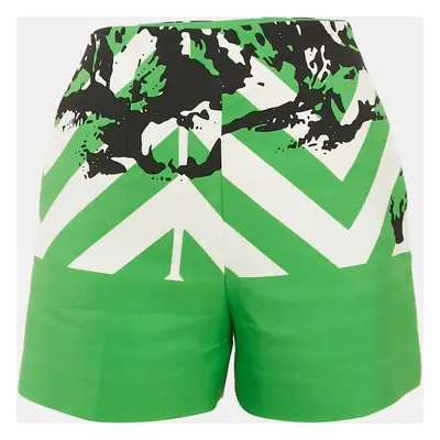 Christian Dior Green Printed Nylon Shorts