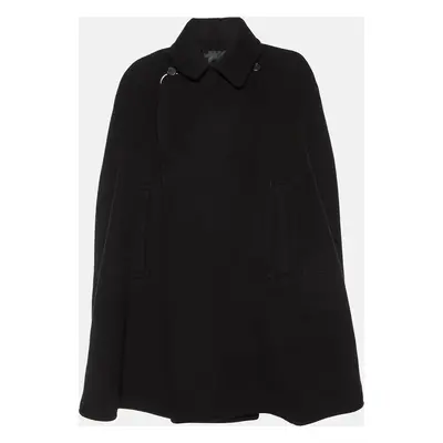 Givenchy Black Wool Felt Cape Coat