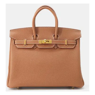 Hermes Gold Togo Leather Birkin Bag