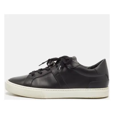 Hermes Black Leather Day Sneakers Size