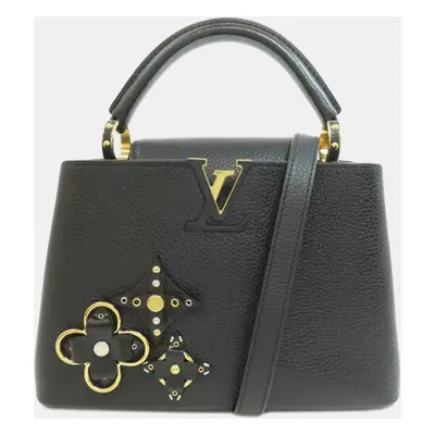 Louis Vuitton Black Leather Capucines BB Handbag