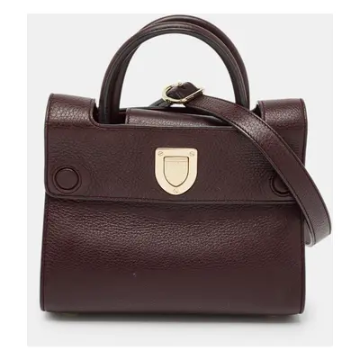 Dior Burgundy Leather Mini Diorever Tote