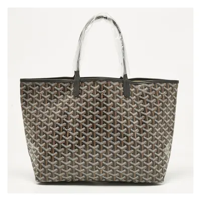 Goyard Black Goyardine Coated Canvas and Leather Saint Louis PM Tote