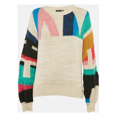 Chanel Multicolor Intarsia Lurex Knit Sweater