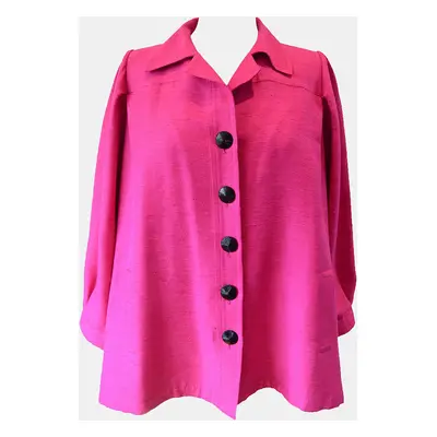 Yves Saint Laurent Vintage Pink Silk And Linen Faille Jacket