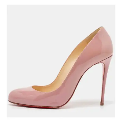 Christian Louboutin Pink Patent Leather Dorissima Pumps Size 37.5