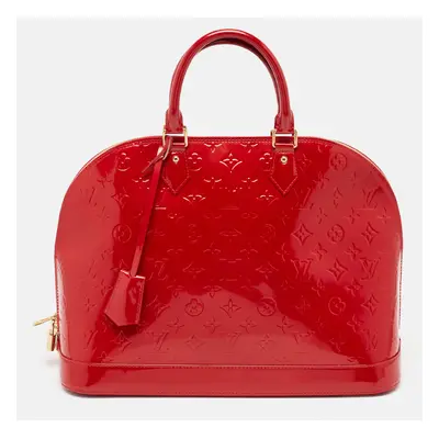 Louis Vuitton Pomme D’amour Monogram Vernis Alma GM Bag