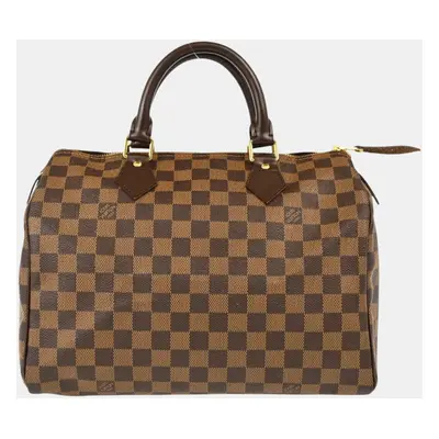 Louis Vuitton Brown Damier Ebene Canvas Speedy Handbag