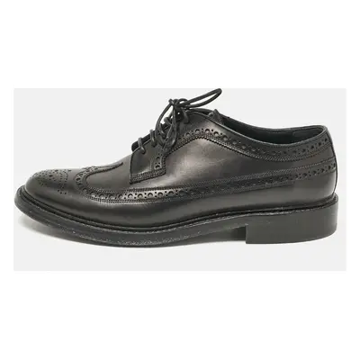 Burberry Black Brogue Leather Lace Up Derby Size