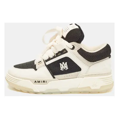 Amiri White/Black Leather and Mesh MA1 Sneakers Size