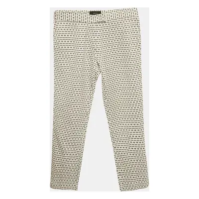 Joseph Black/White Patterned Cotton Pants