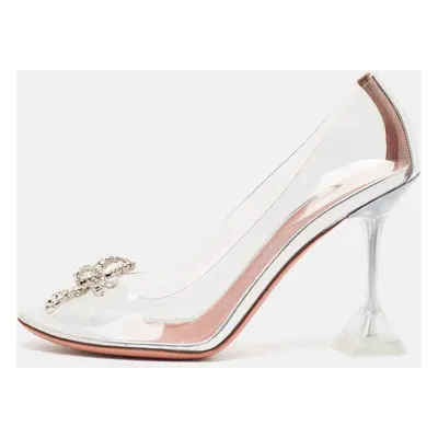 Amina Muaddi Transparent PVC Betty Glass Pumps Size 40.5